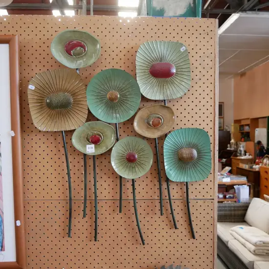 metal wall art - flowers