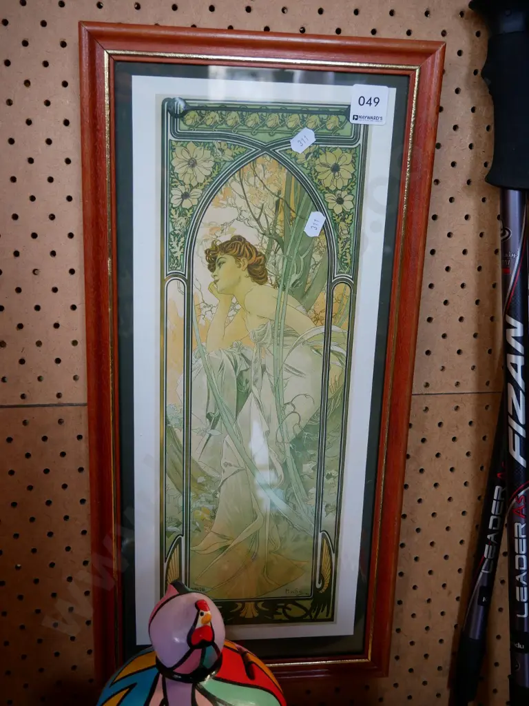 framed Mucha print Image 1++