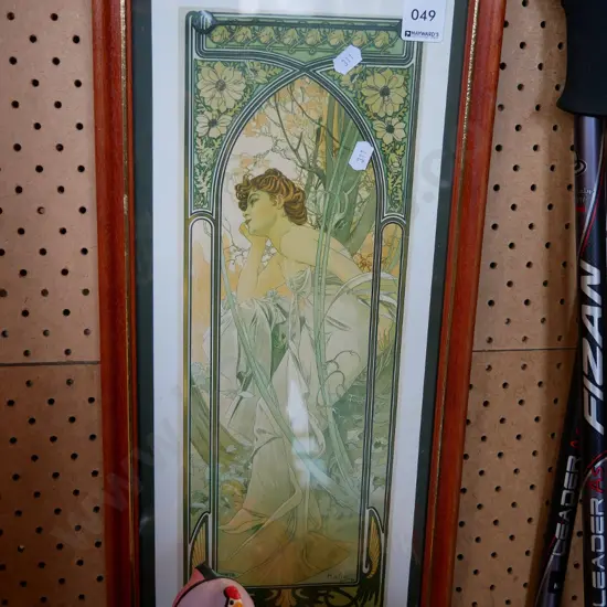 framed Mucha print