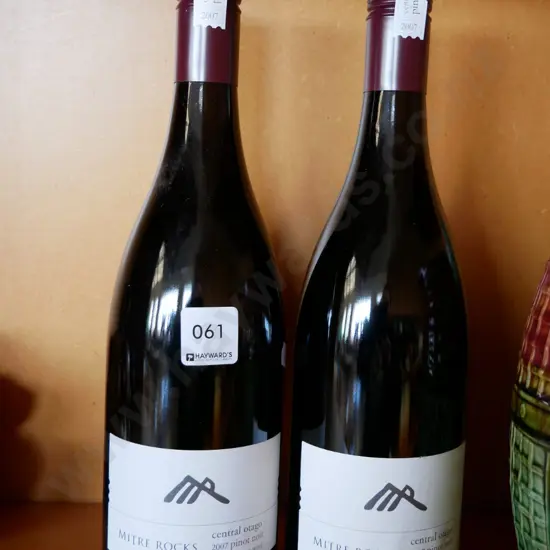 2 bottles of Mitre Rocks 2007 pinot noir