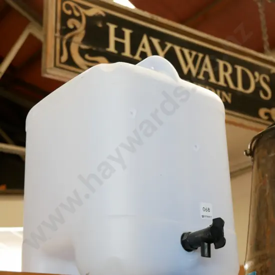 plastic water container with tap