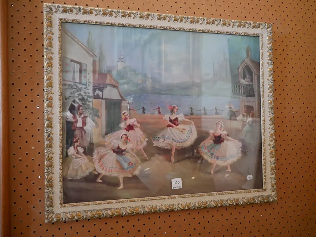 framed ballerina print Image 1++