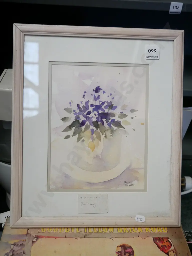 framed watercolour - flowers Image 1++