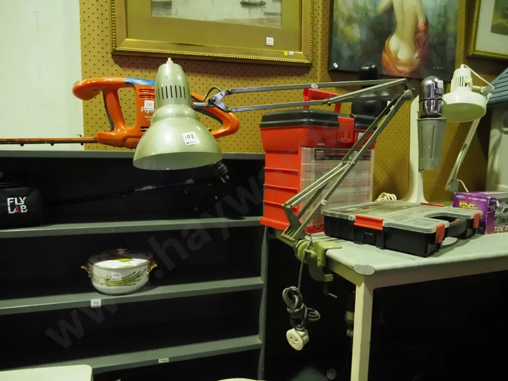 bench mounted anglepoise lamp Image 1++