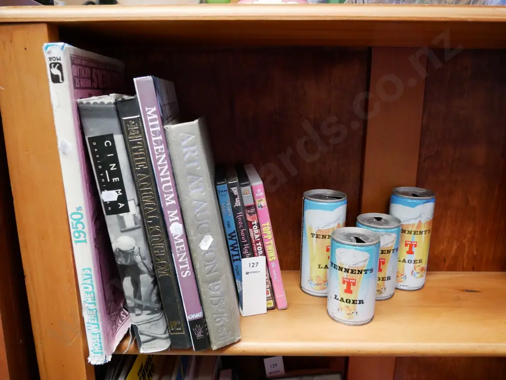 books, DVD and Tennent's beer cans Image 1++