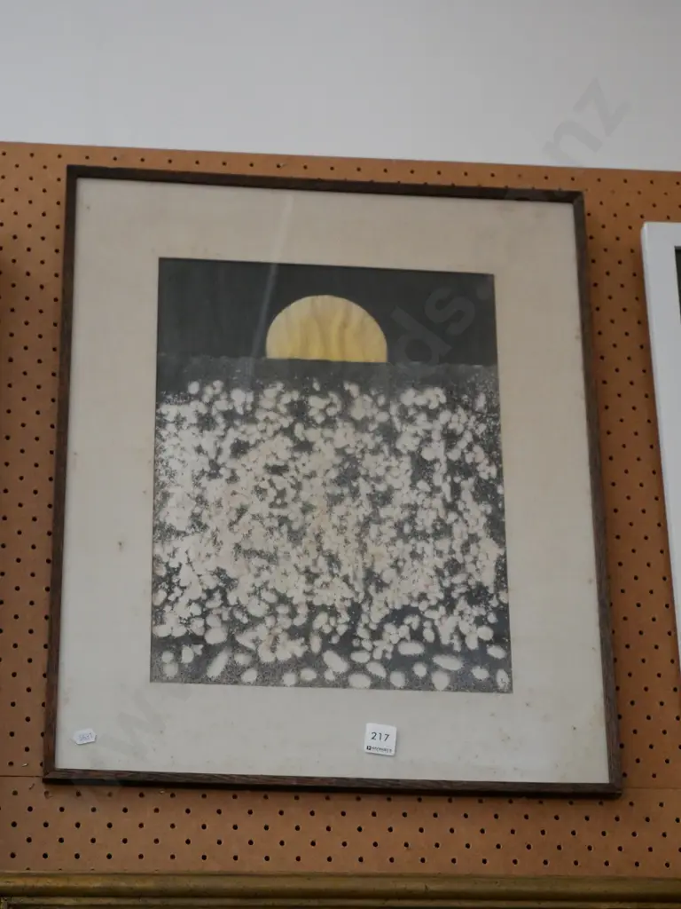 framed print - sunrise, some foxing Image 1++
