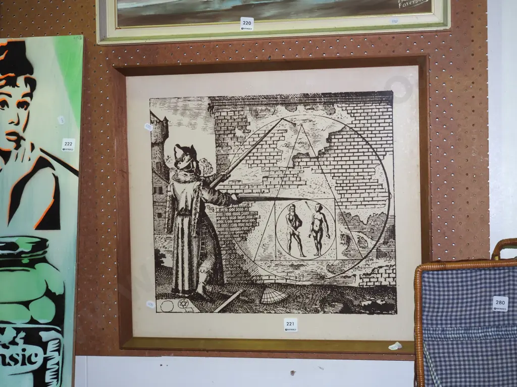 framed Masonic Lodge print Image 1++