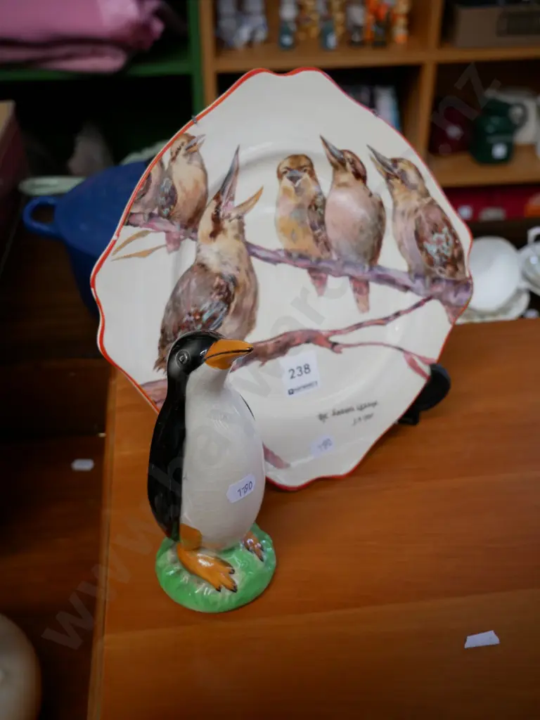 Wilkinson plate and penguin figurine Image 1++