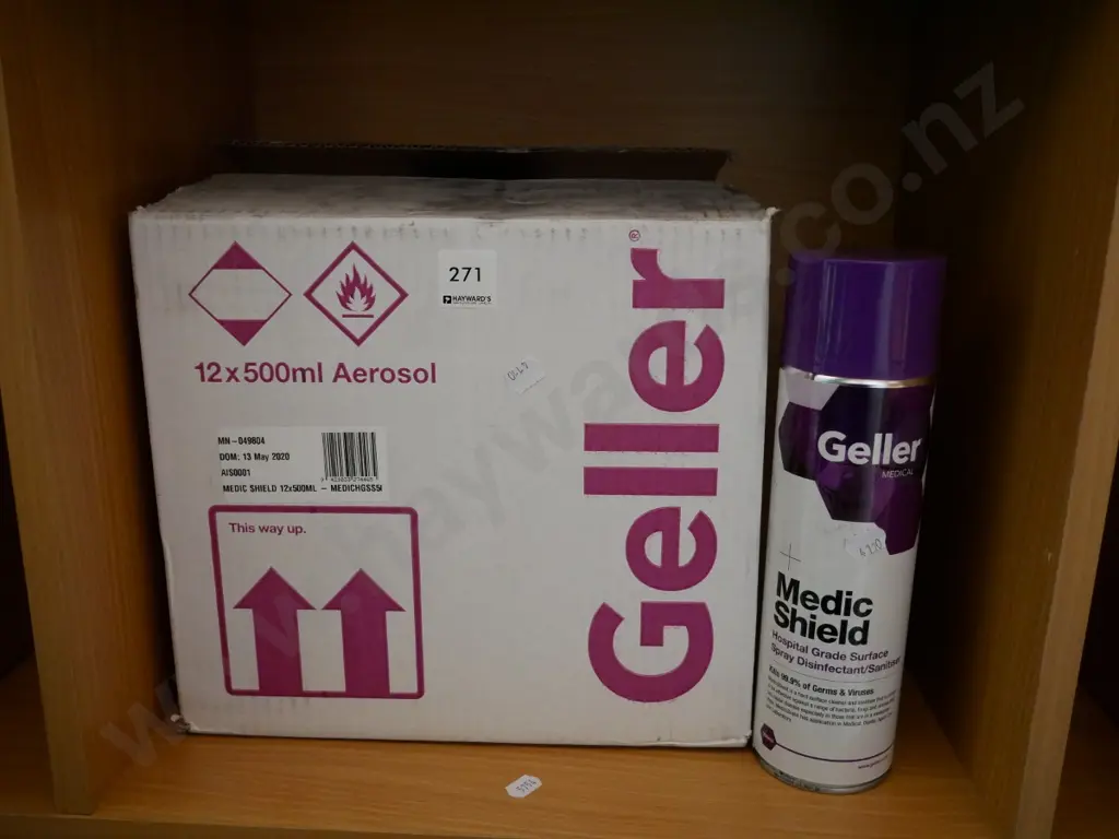 box; Geller hospital grade spray sanitiser Image 1++