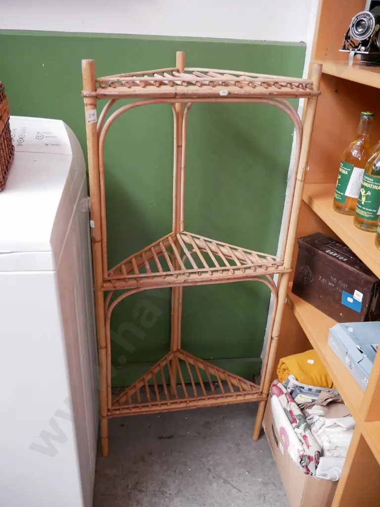 bamboo 3 tier corner whatnot Image 1++