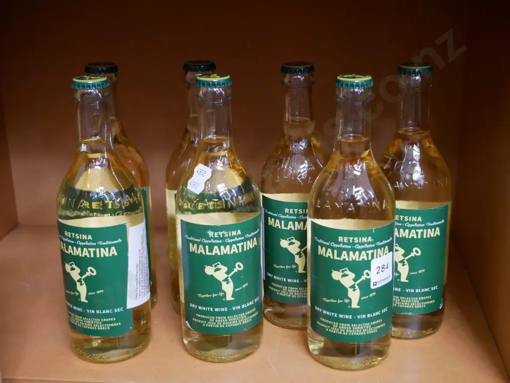 7 bottles of Malamatina dry white wine Image 1++