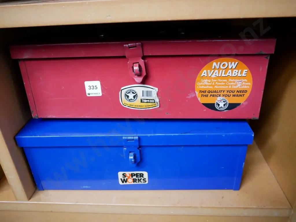 2 x tin toolboxes Image 1++
