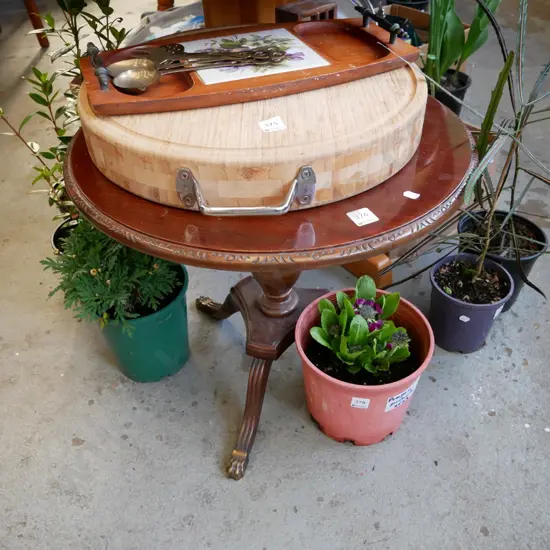 mahongany end table