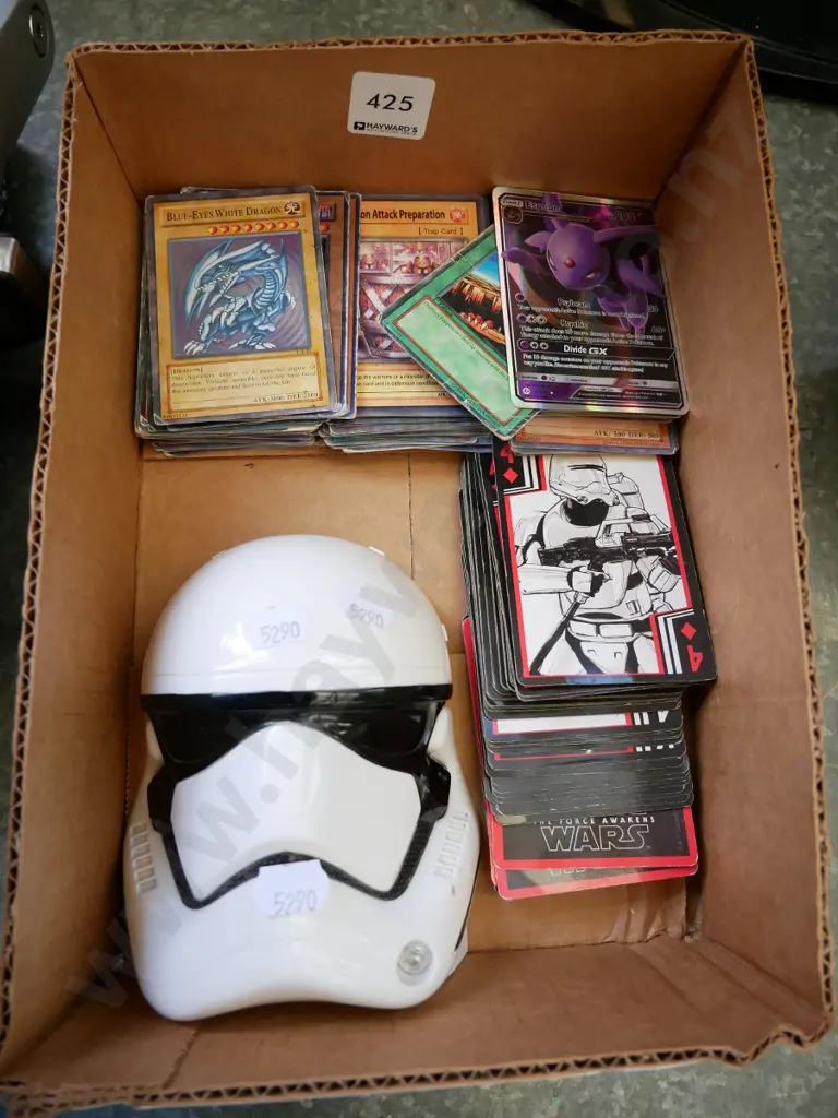 various collector cards and Star Wars stormtrooper case Image 1++