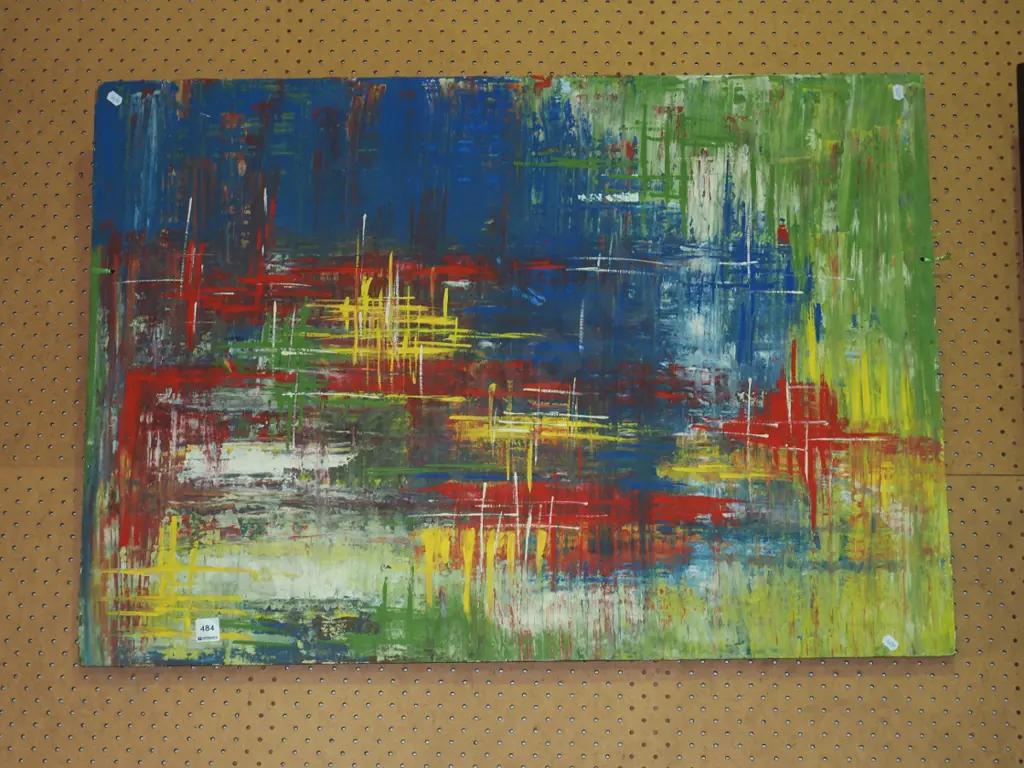 abstract acrylic on board  Image 1++