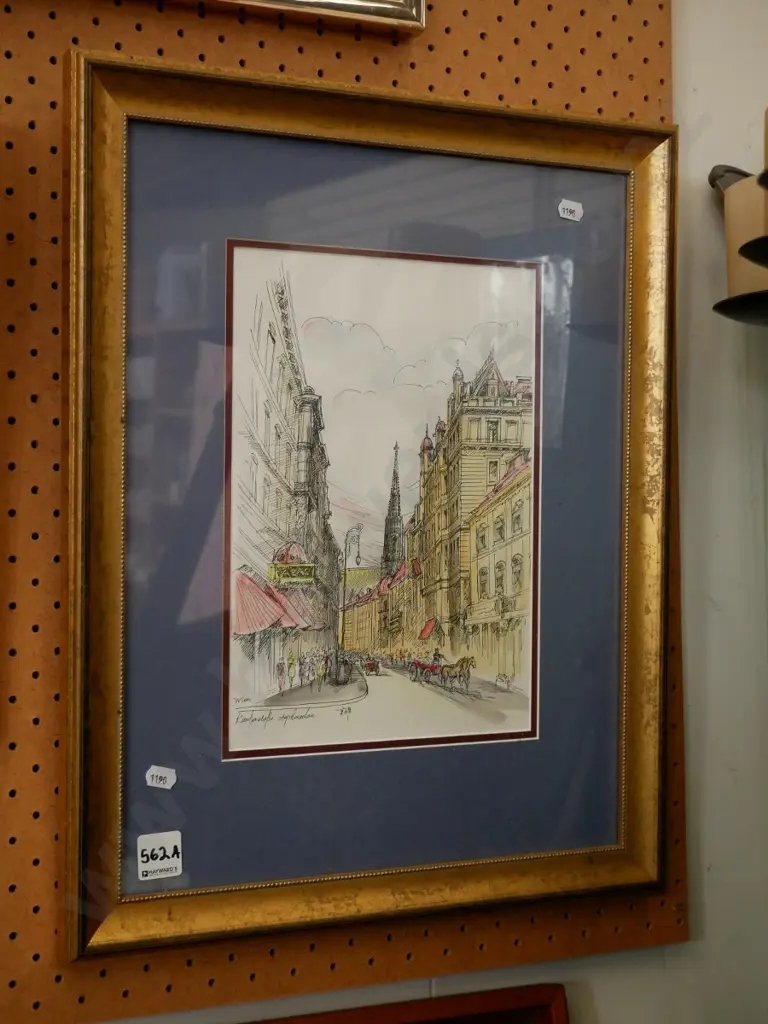framed print - street scene Image 1++