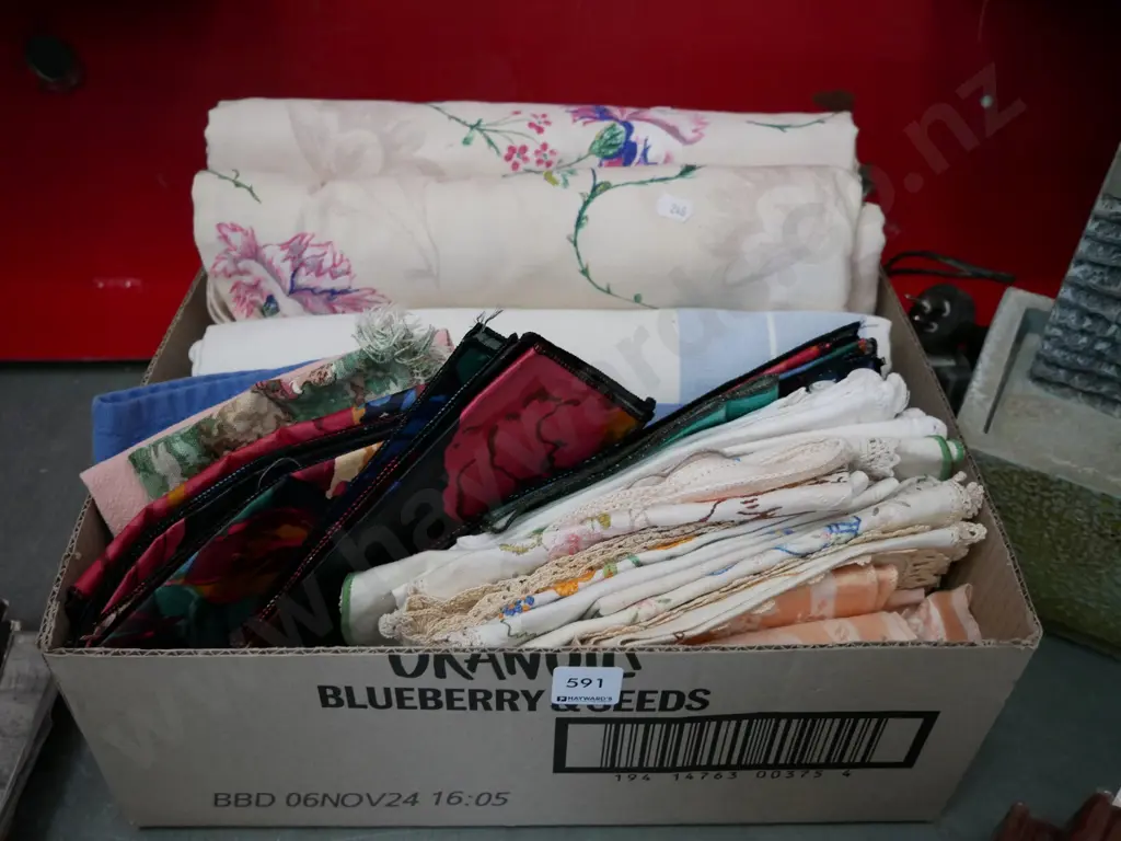 box of fabric pieces Image 1++