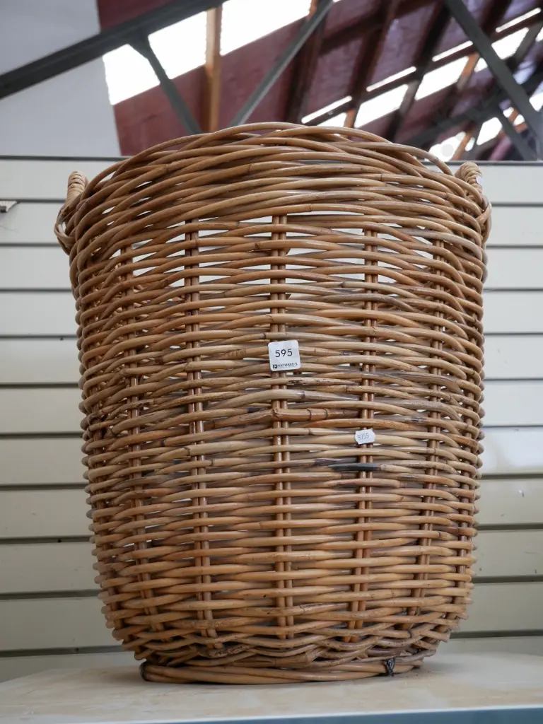 large wooden basket H- 480 Image 1++
