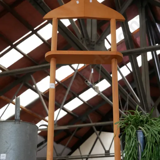 wooden valet stand