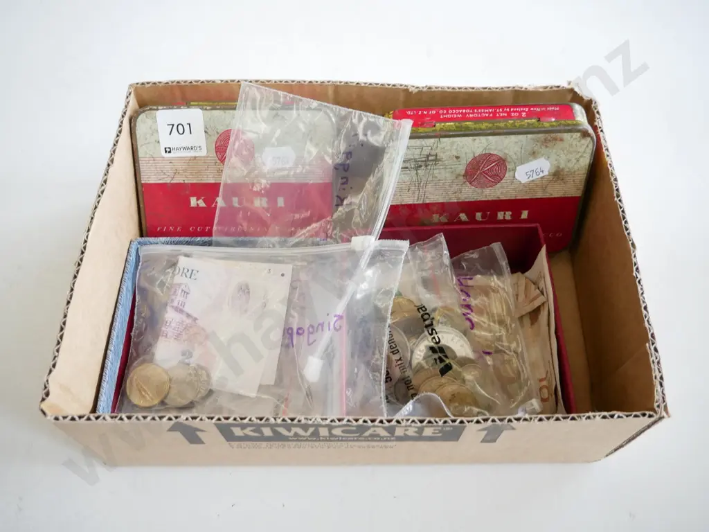 box various coins and banknotes Image 1++