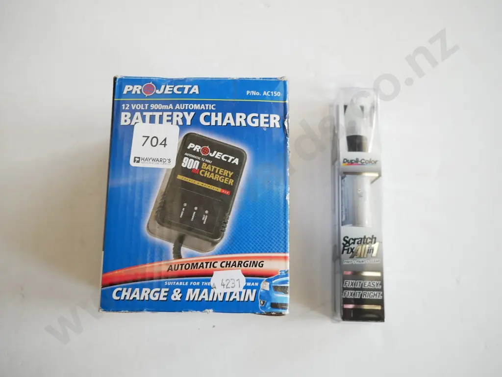 battery charger and coloured scratch fix pen Image 1++
