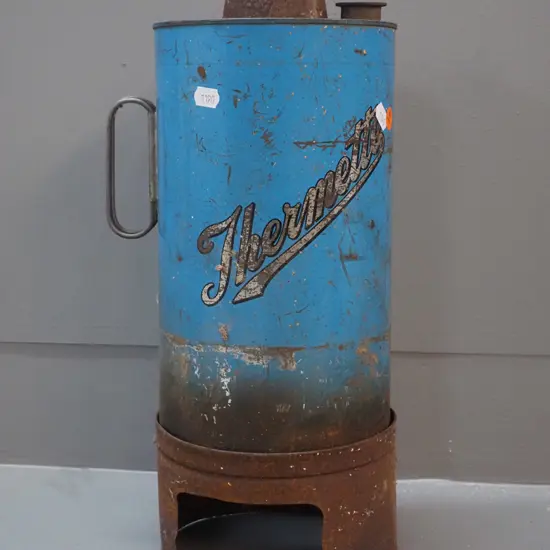 vintage Thermette - some dents, corrosion and paint wear, missing stopper H-390