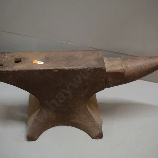 vintage cast iron anvil - markings "Attwood Stourbridge / Best Improved" etc. H-240 L-530