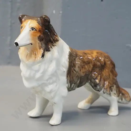 Sylvac collie dog figure H-130 L-200