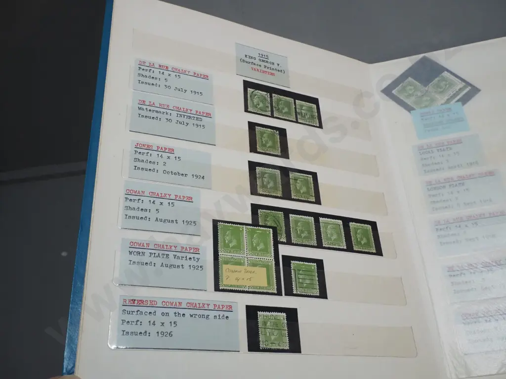 3 stamp albums ranging from 1906 thru 1969, and 3 sheets of ANZAC commemorative stamps. One album is part, 1914 and 1965 Image 1++