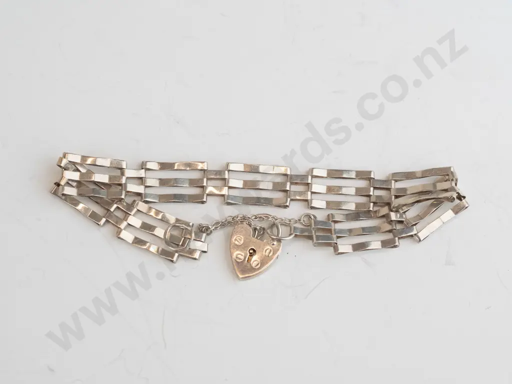 silver bracelet stamped Image 1++