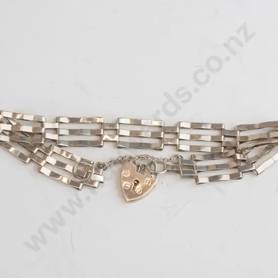 silver bracelet stamped