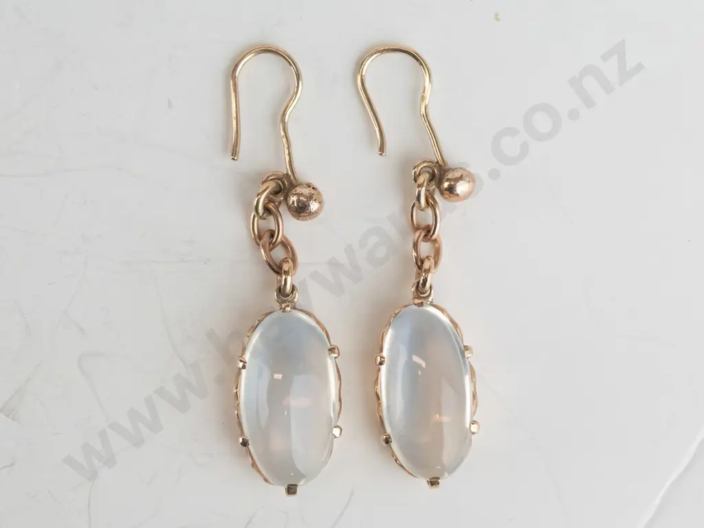 pair of moonstone earrngs Image 1++