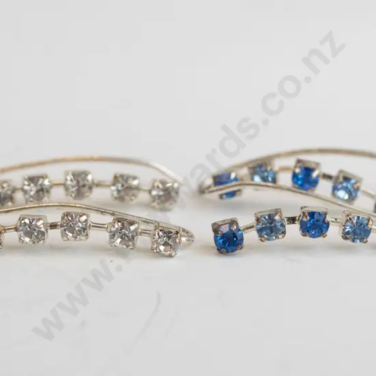 2 pairs crystal earrings