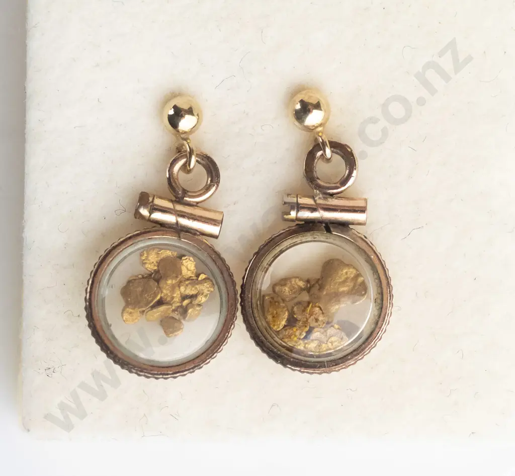 alluvial gold earrings Image 1++