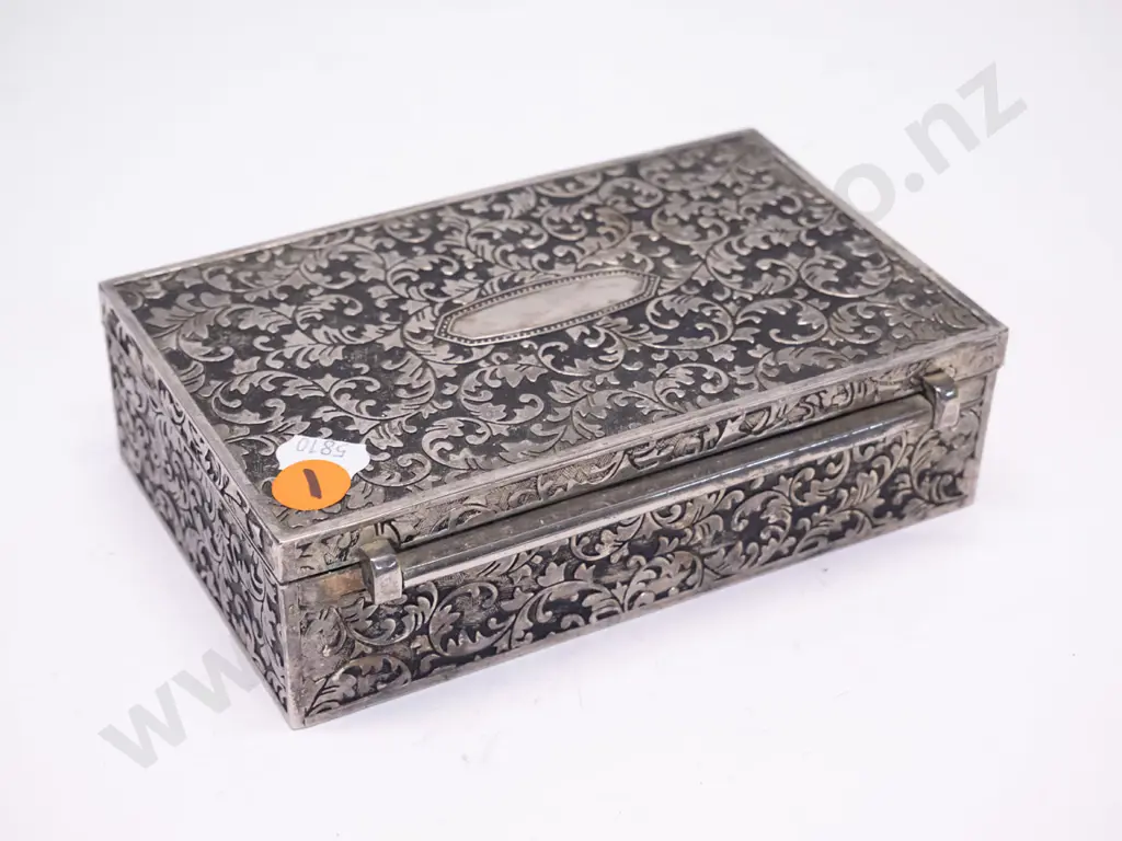 silver jewellery box - handmade in India Image 1++