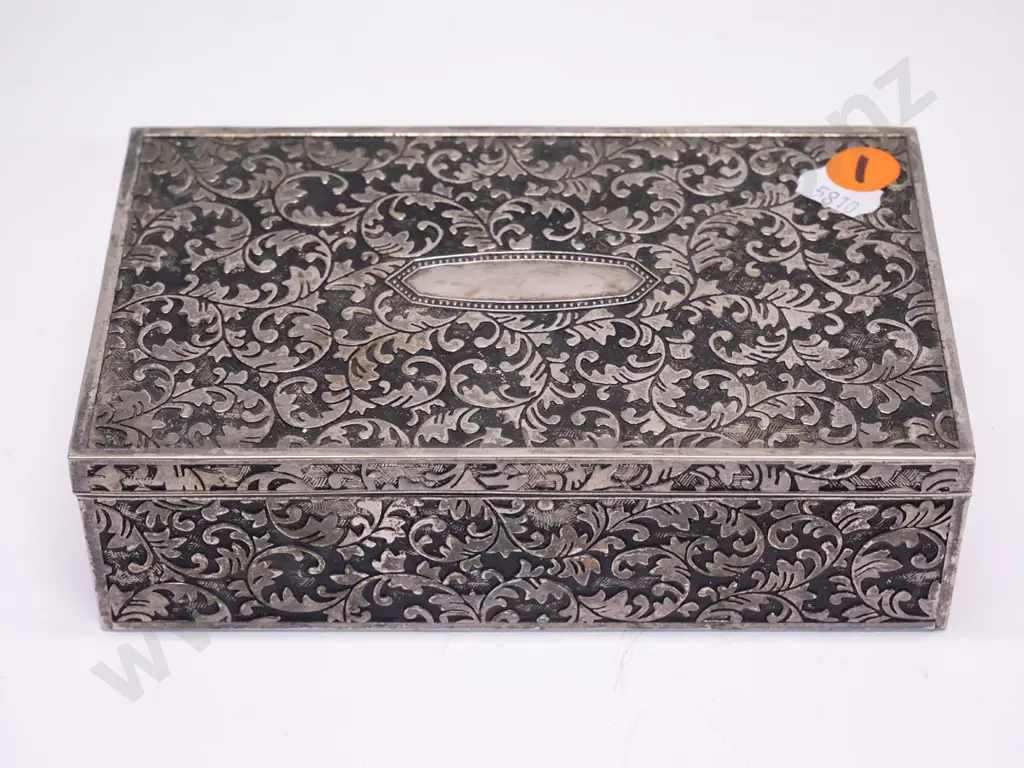 silver jewellery box - handmade in India Image 1++