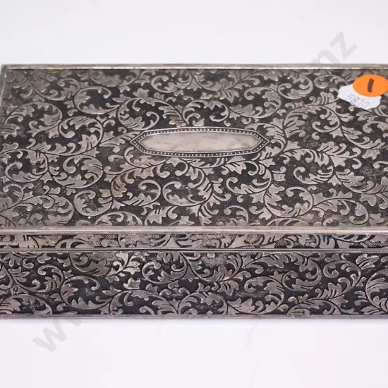 silver jewellery box - handmade in India