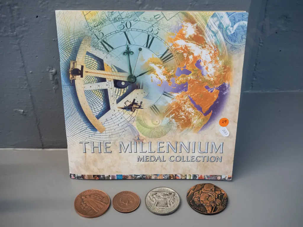5 items - 1975 New Zealand Himalayan Expedition Mt Jannu medallion, Duke of Wellington Waterloo commemorative medal, Image 1++