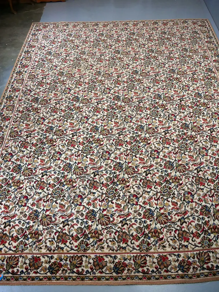 Lincoln Tattersfield Axminster wool carpet square - some threadbare areas L-3620 W-2730 Image 1++
