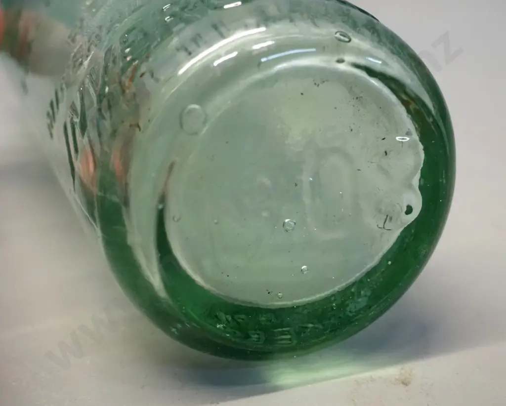 clear glass marble bottle - Thomson & Co Invercargill Image 1++