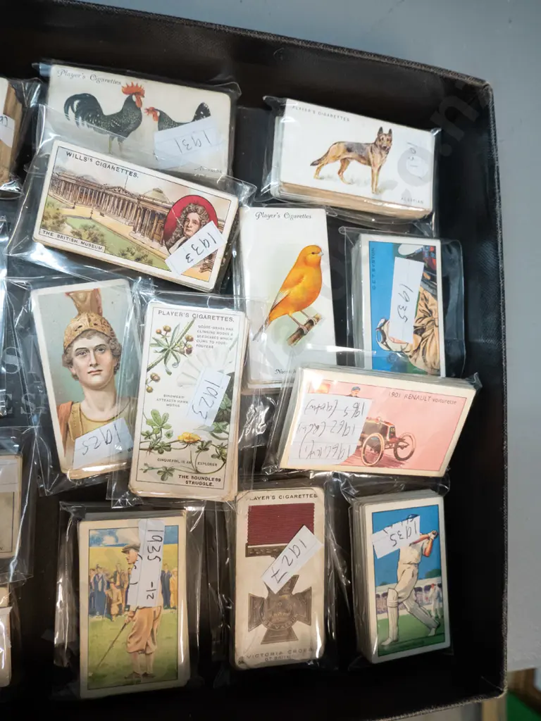 assorted cigarette collector cards, packaged into part sets - most are John Player, also Park Drive, Wills, Shell, etc Image 1++