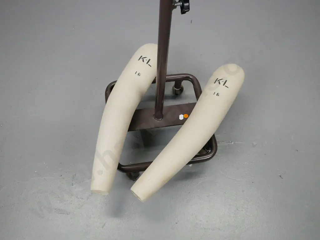 vintage dressmaker's form on adjustable metal stand w/ Shepherd's casters, marked Kennett & Lindsell Ltd England size16 Image 1++