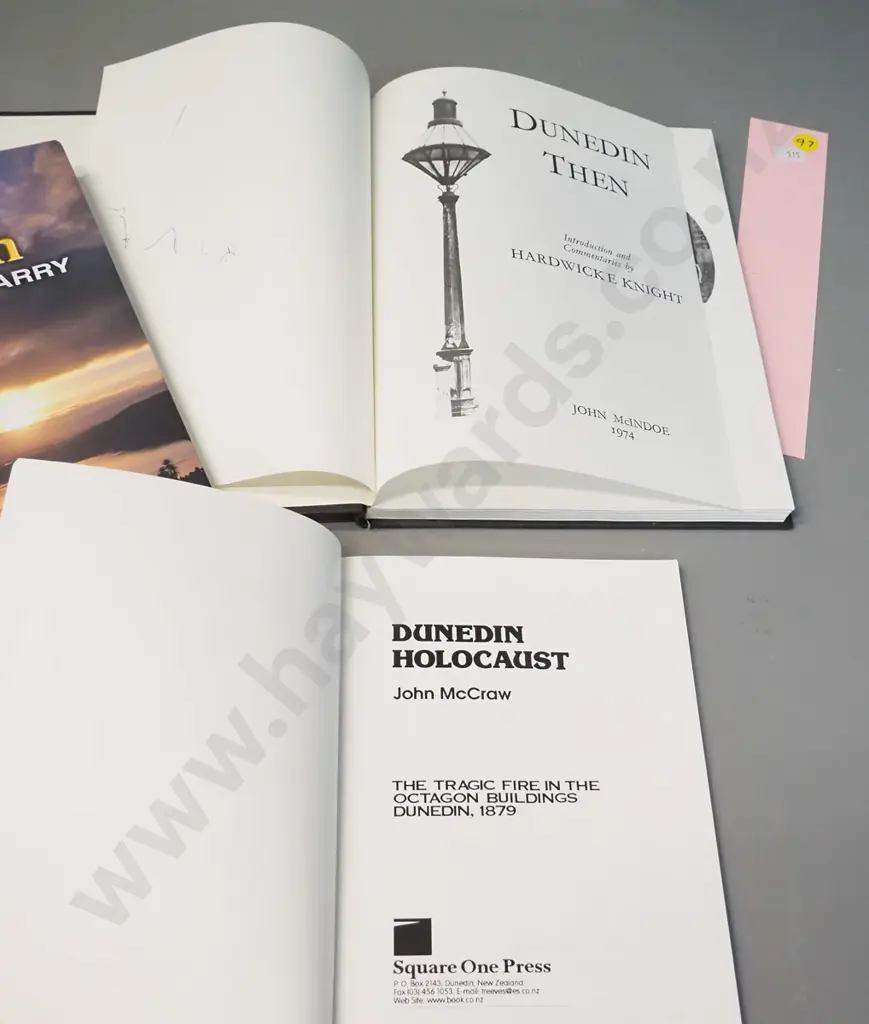 4 Dunedin history books - Signed A.H. Reed Story of Dunedin, Dunedin Holocaust, Hardwicke Knight, etc. Image 1++