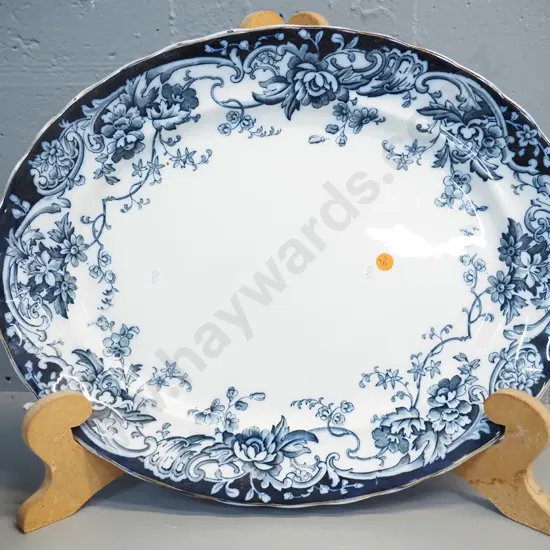 large K & Co Late Mayers "Chatsworth" pattern flow blue ashett L-455 W-370
