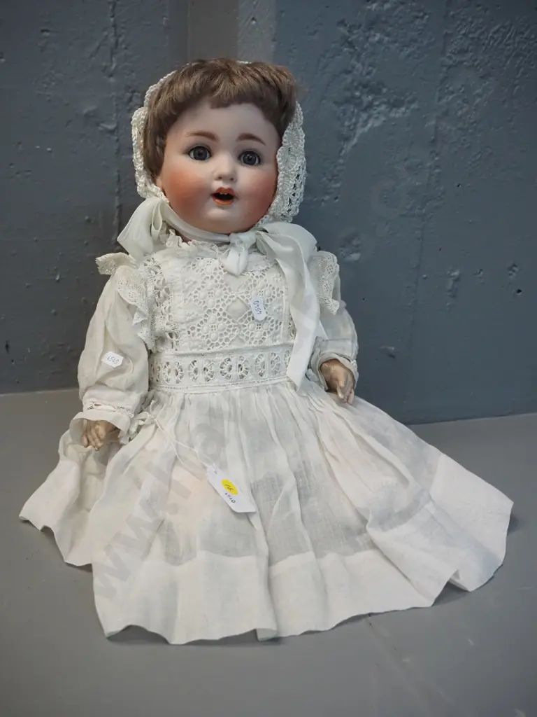 vintage porcelain doll - marked 201 Germany - L-460 Image 1++