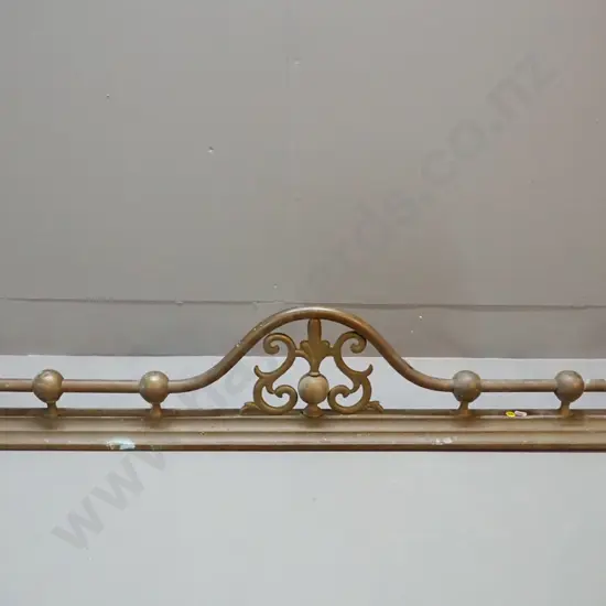vintage brass fire surround H215 W1325 D305