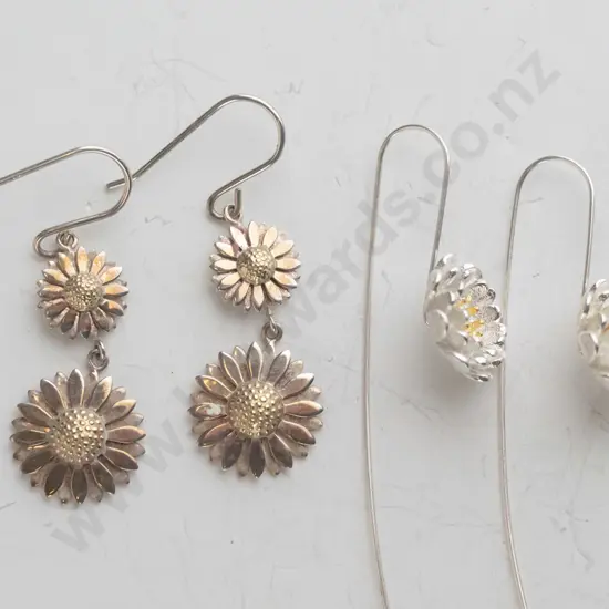 2 pairs of earrings
