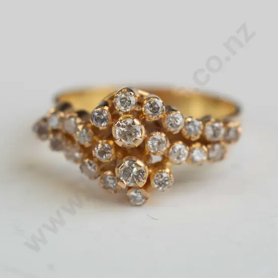 dress ring stamped 18kt