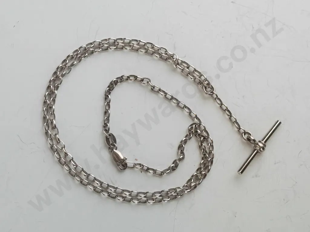 silver fob style necklace stamped 925 Image 1++