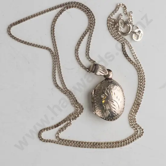 silver locket stamped 925